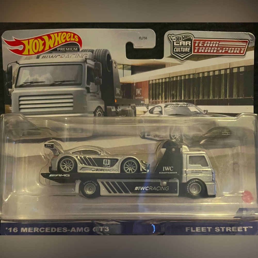 Hot Wheels Team Transport '16 Mercedes AMG GT3 Fleet Street, Silver #48